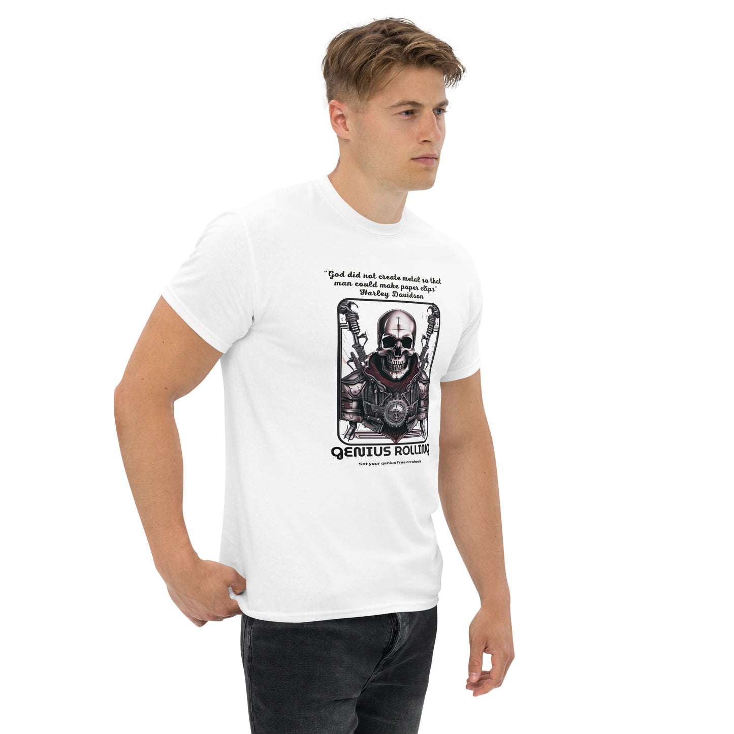 Camiseta motera calavera de metal Harley Davidson