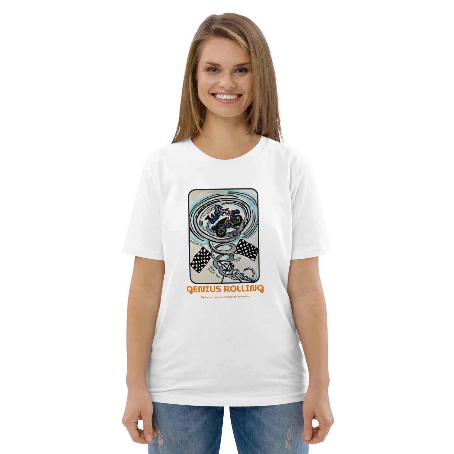 Camiseta mototera torbellino