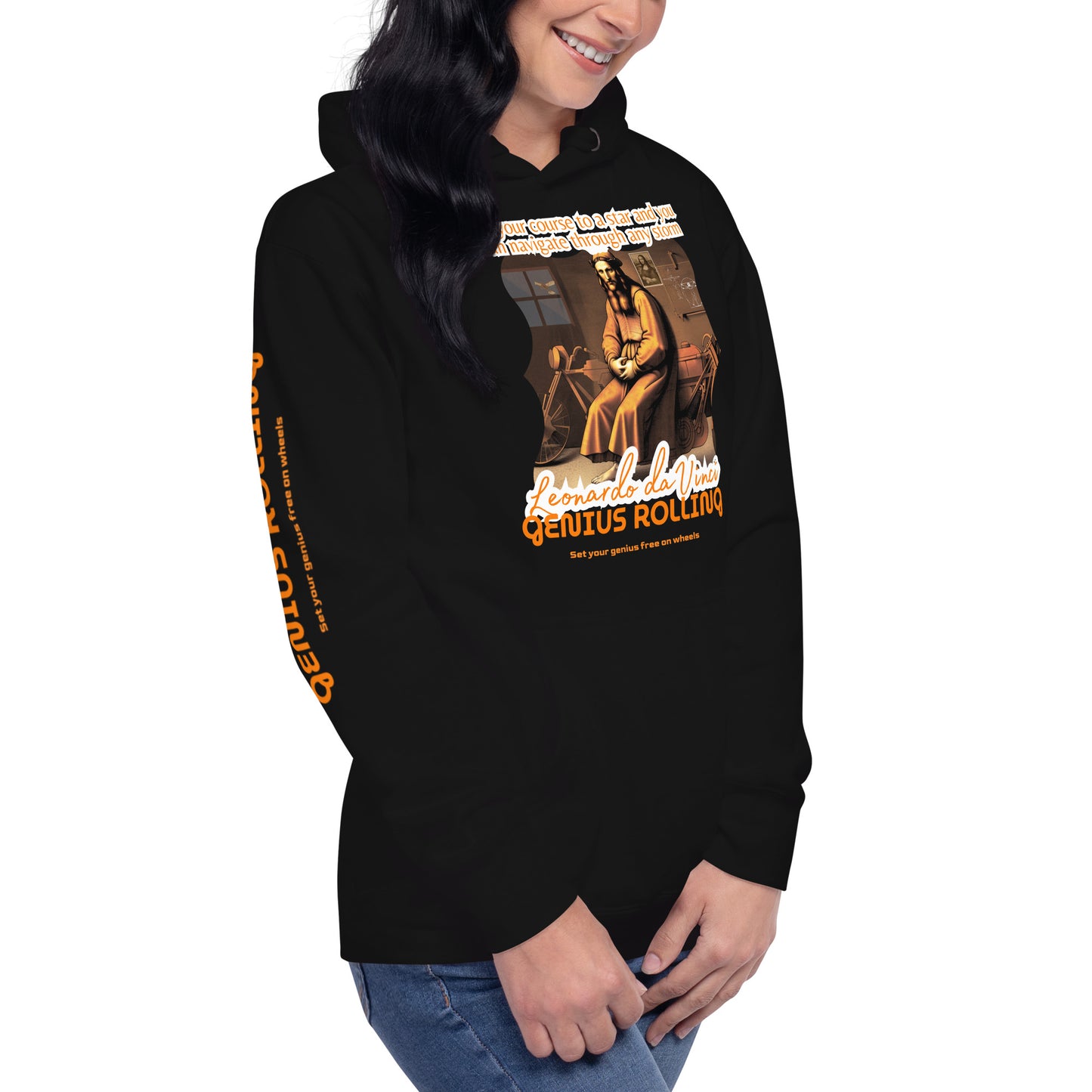 Sudadera con capucha unisex Leonardo da Vinci
