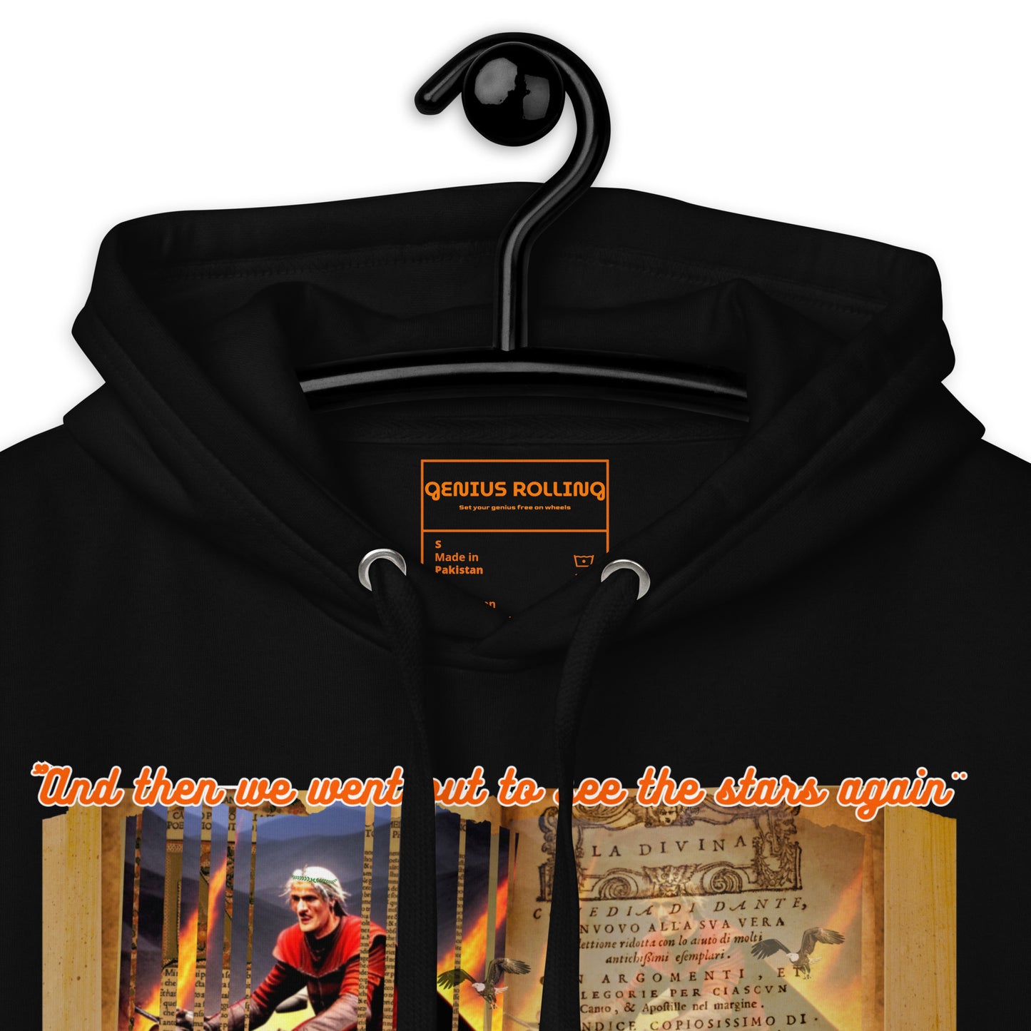 Sudadera con capucha unisex Divina comedia