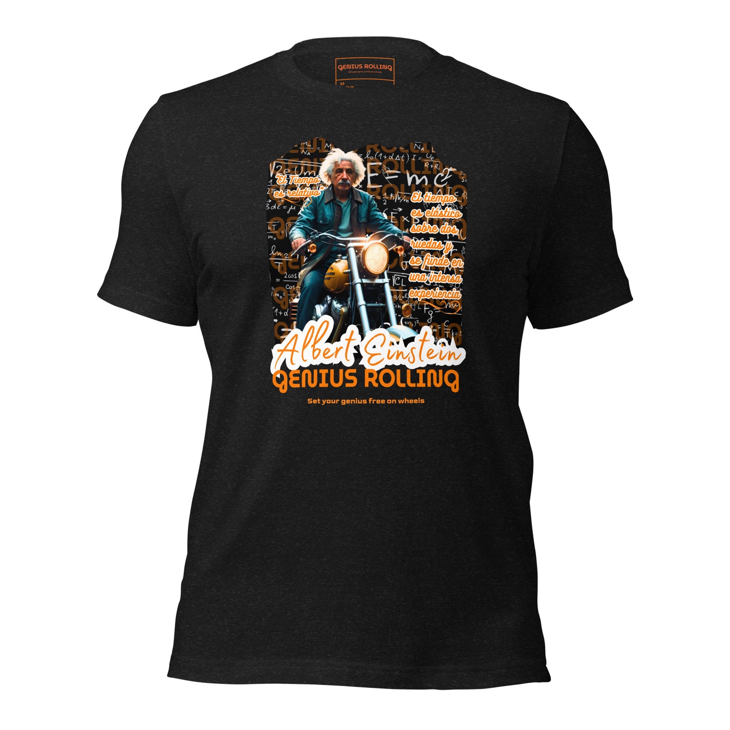 Camiseta Motera de manga corta unisex Albert Einstein