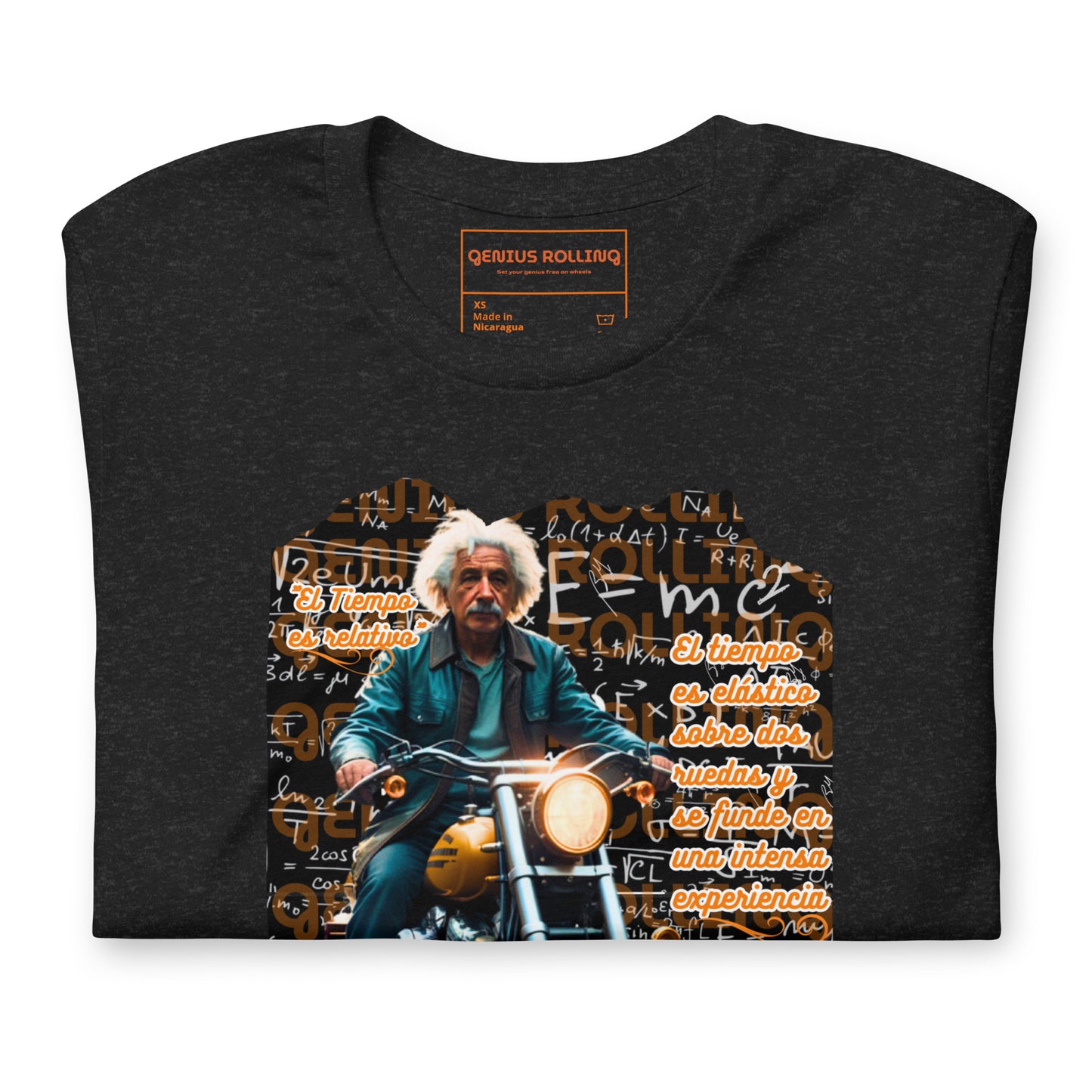 Camiseta Motera de manga corta unisex Albert Einstein
