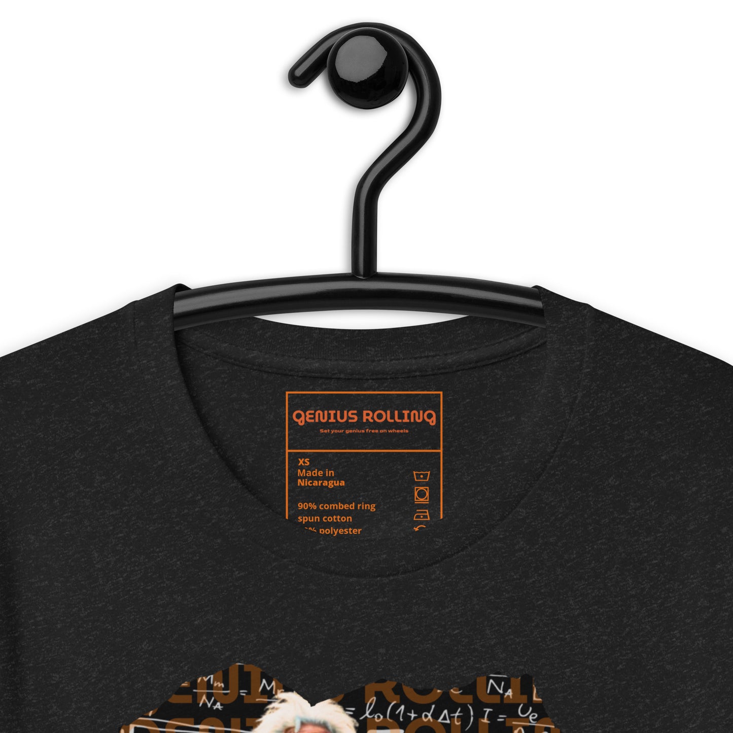 Camiseta Motera de manga corta unisex Albert Einstein