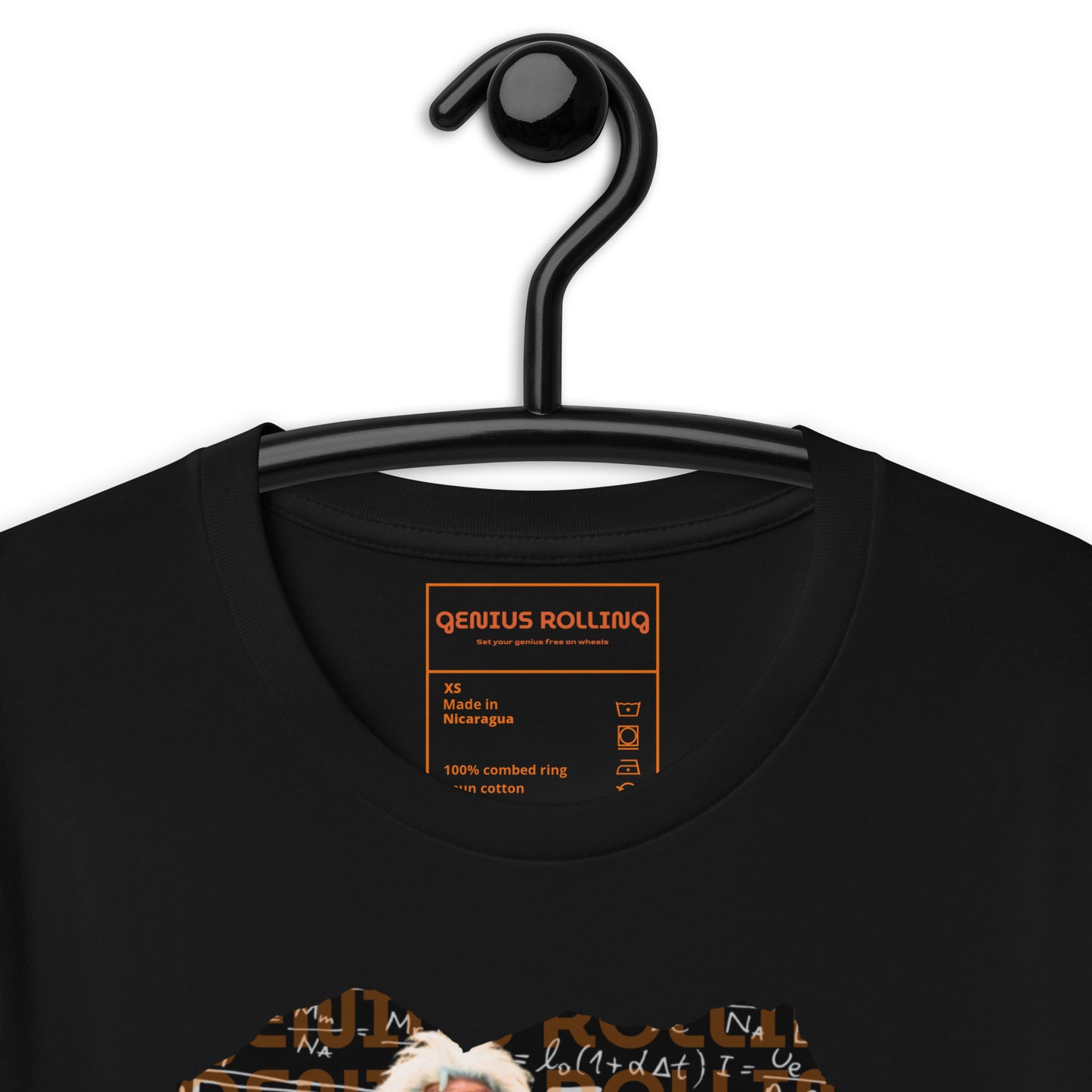 Camiseta Motera de manga corta unisex Albert Einstein