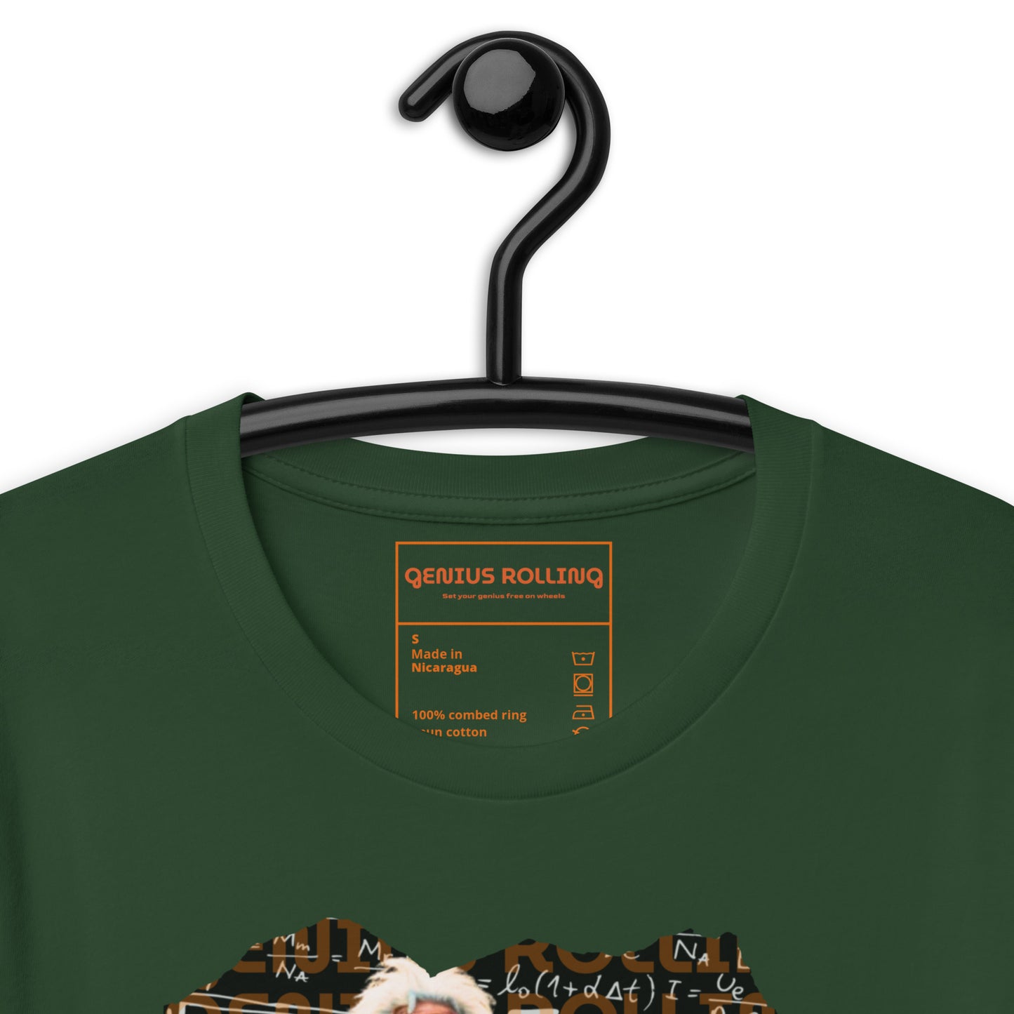 Camiseta Motera de manga corta unisex Albert Einstein