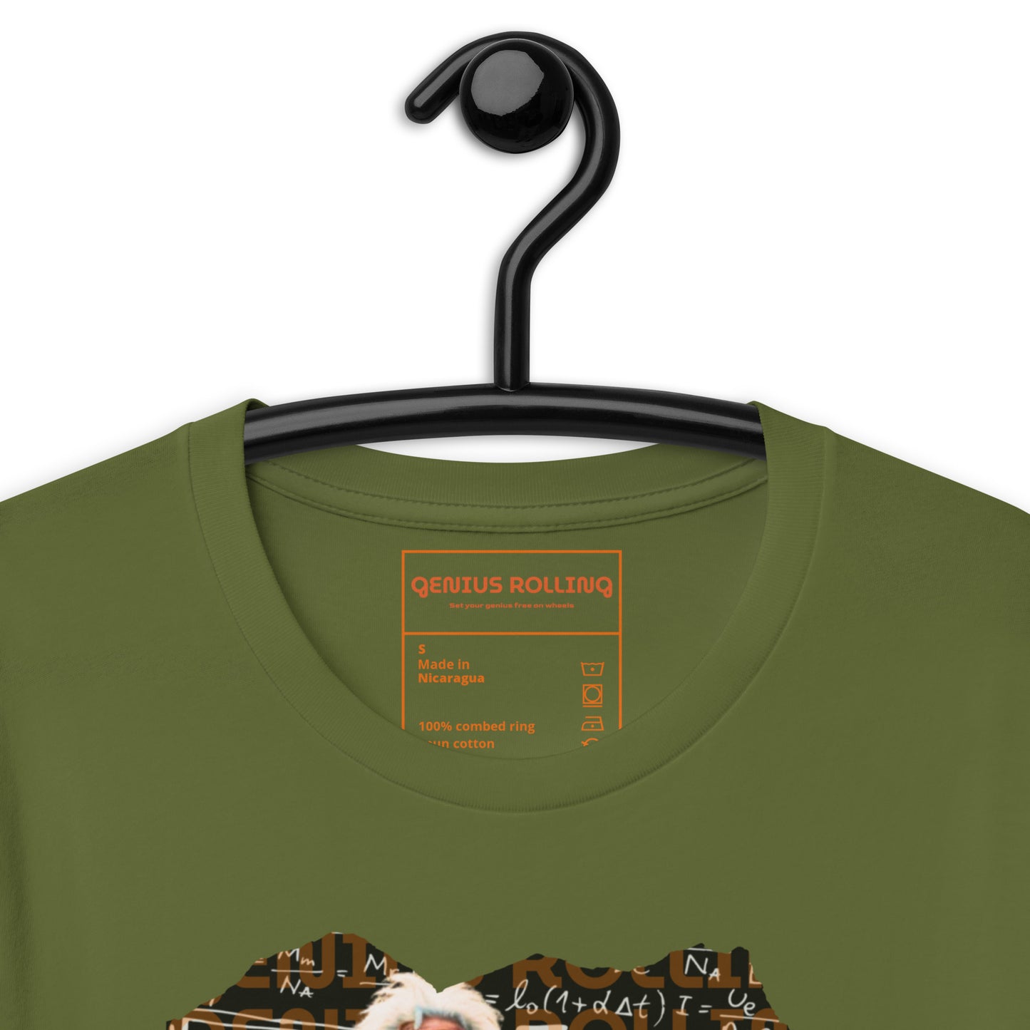 Camiseta Motera de manga corta unisex Albert Einstein