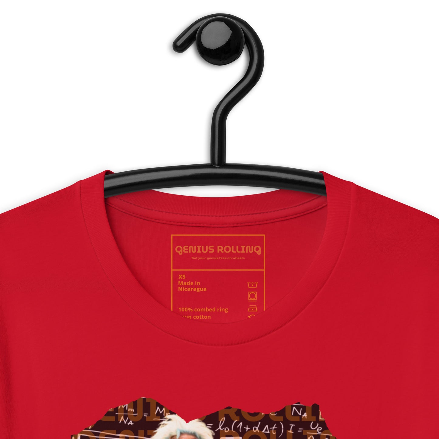 Camiseta Motera de manga corta unisex Albert Einstein