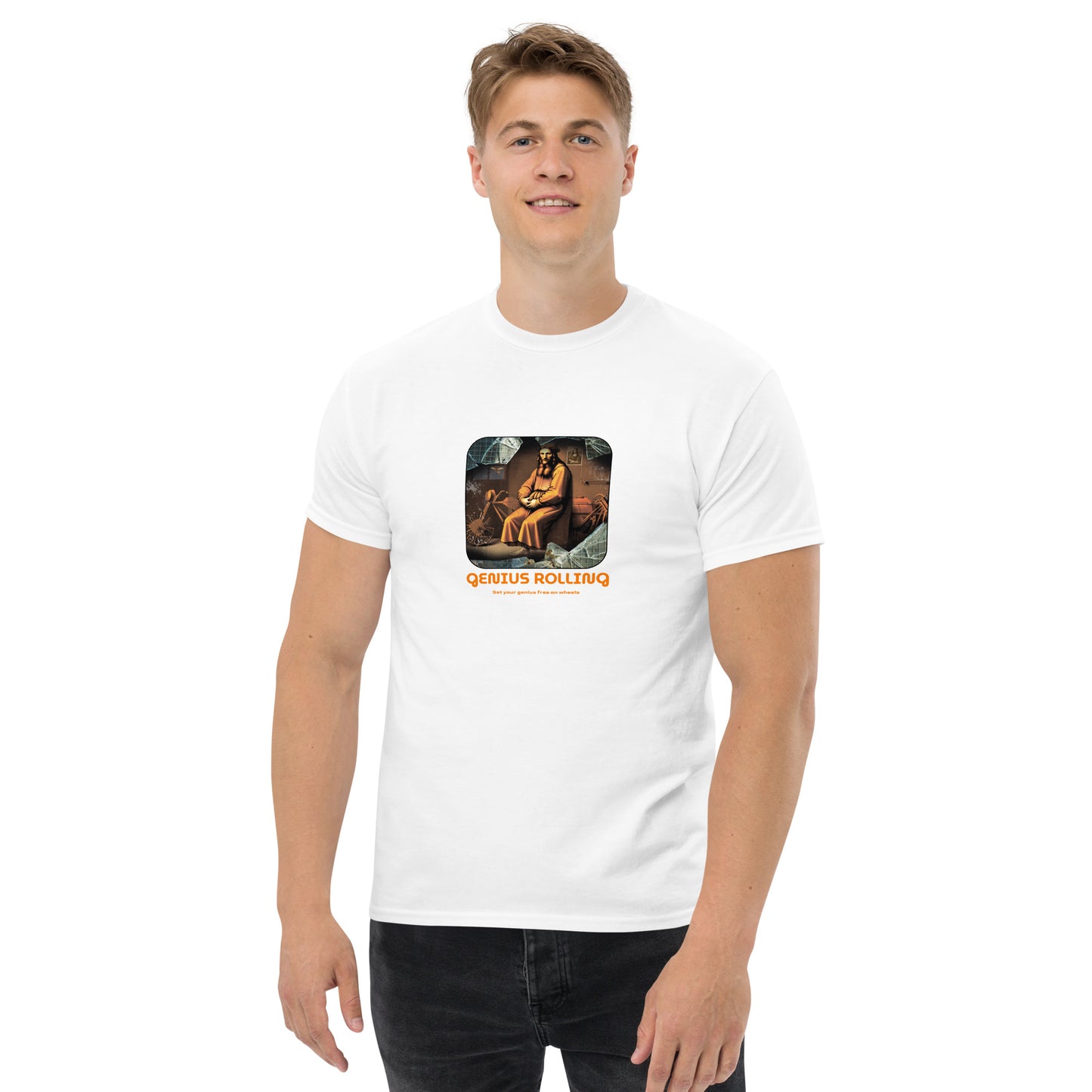 Camiseta Motera Colección Genius Rolling Leonardo da Vinci