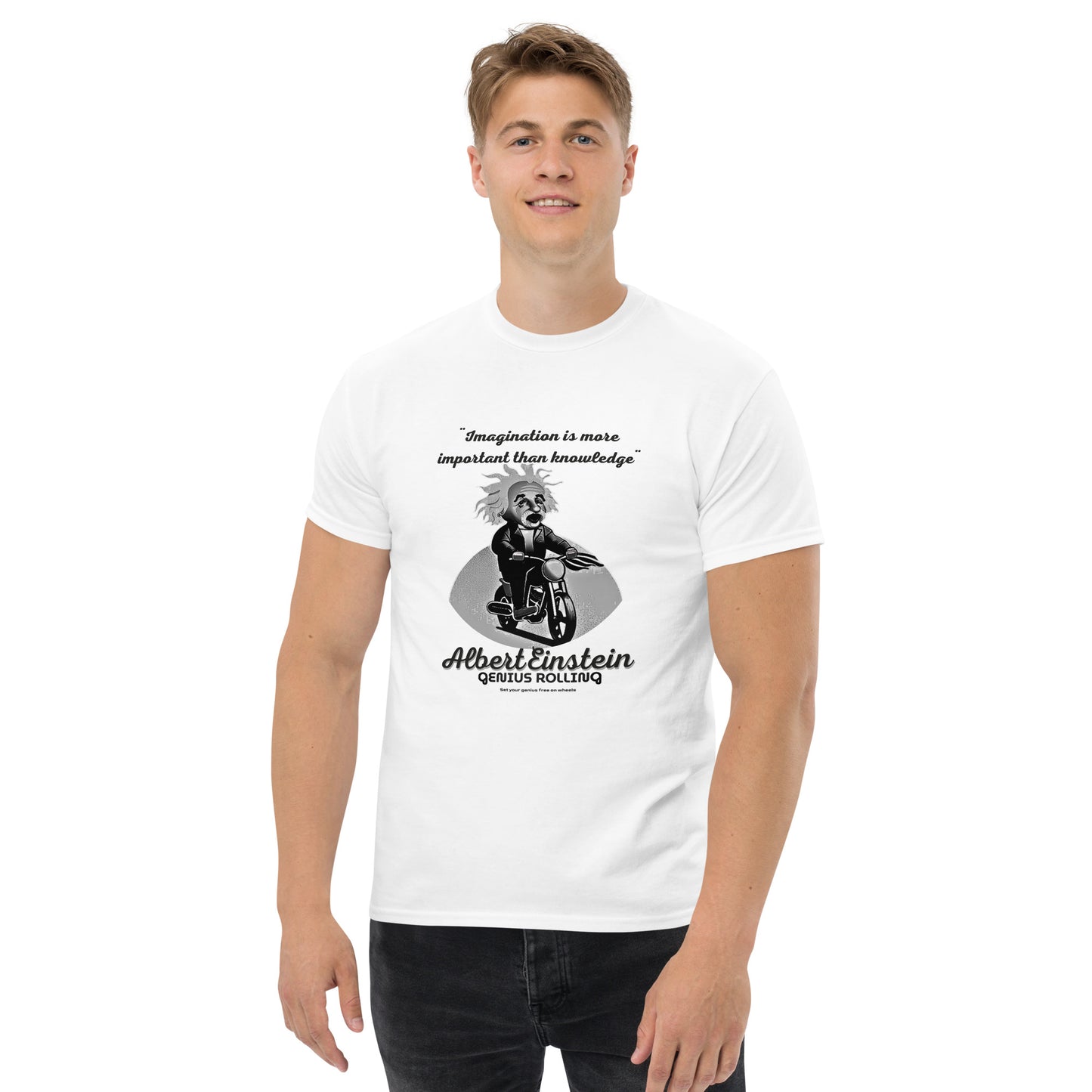 Camiseta Motera para Hombre Albert Einstein (GM)