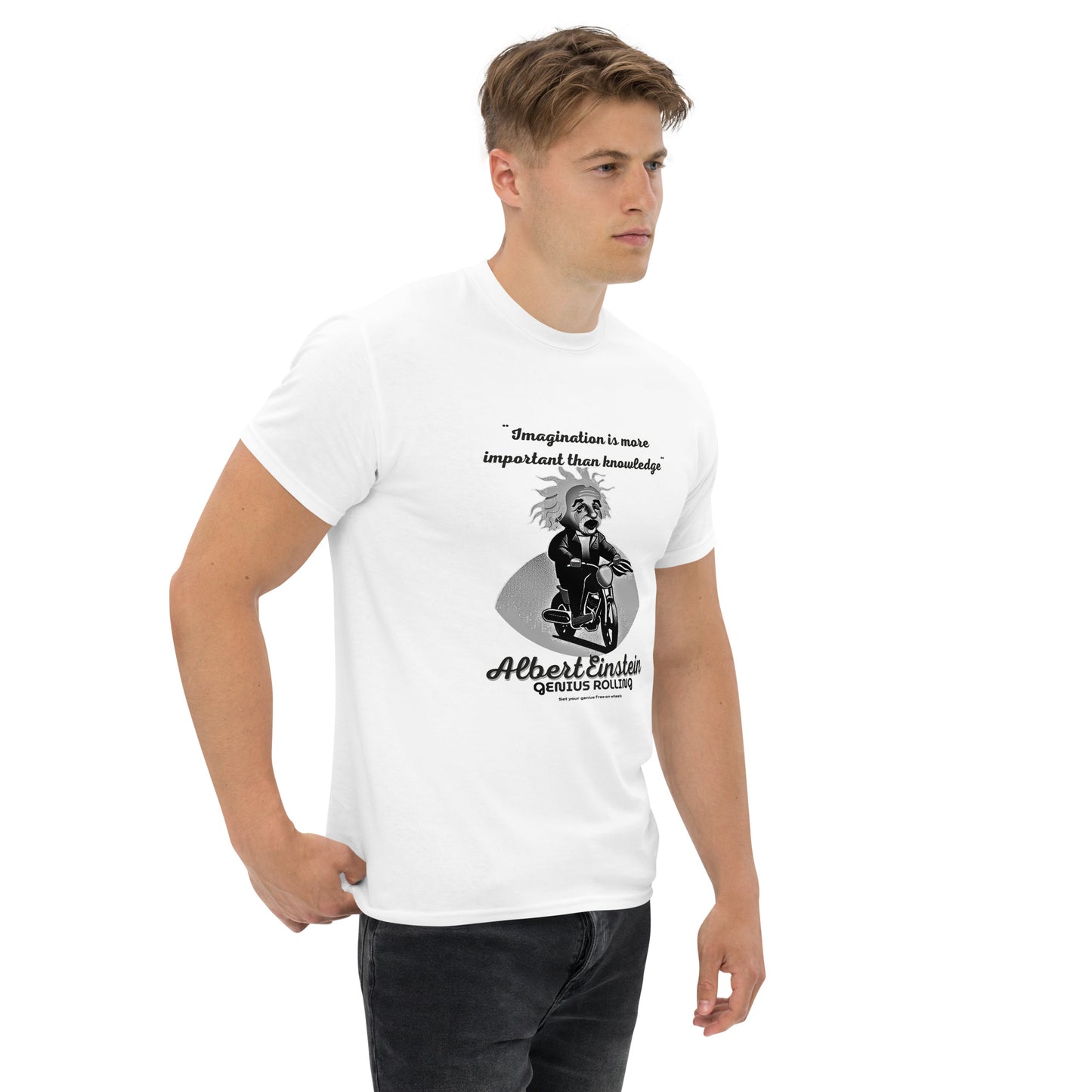 Camiseta Motera para Hombre Albert Einstein (GM)