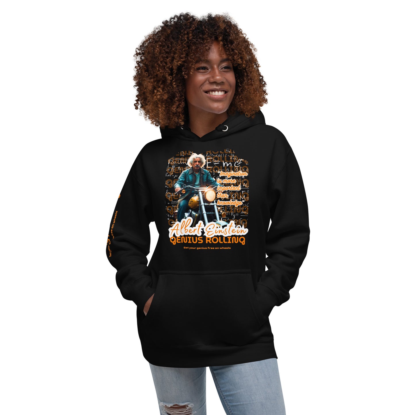 Sudadera con capucha unisex Albert Einstein