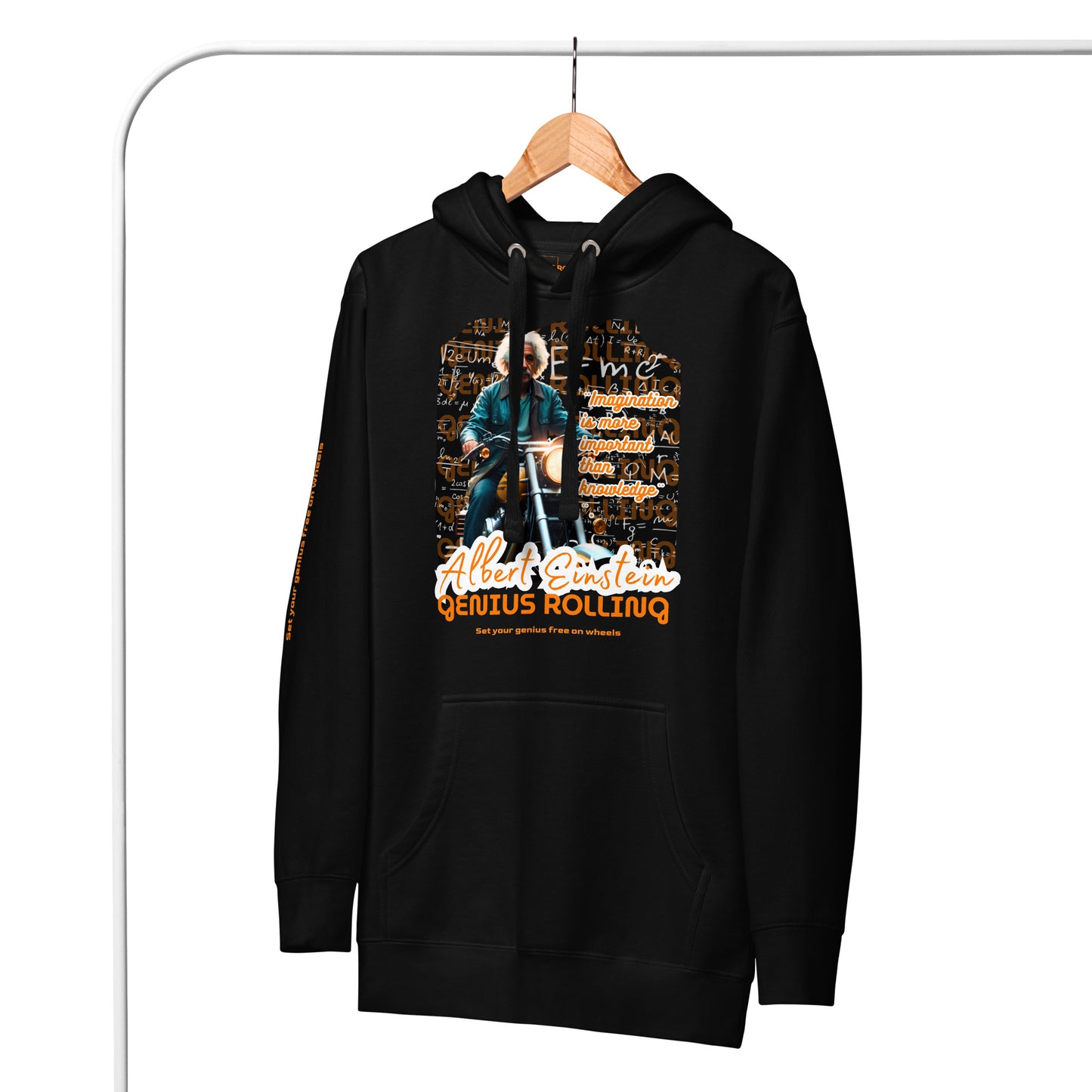 Sudadera con capucha unisex Albert Einstein