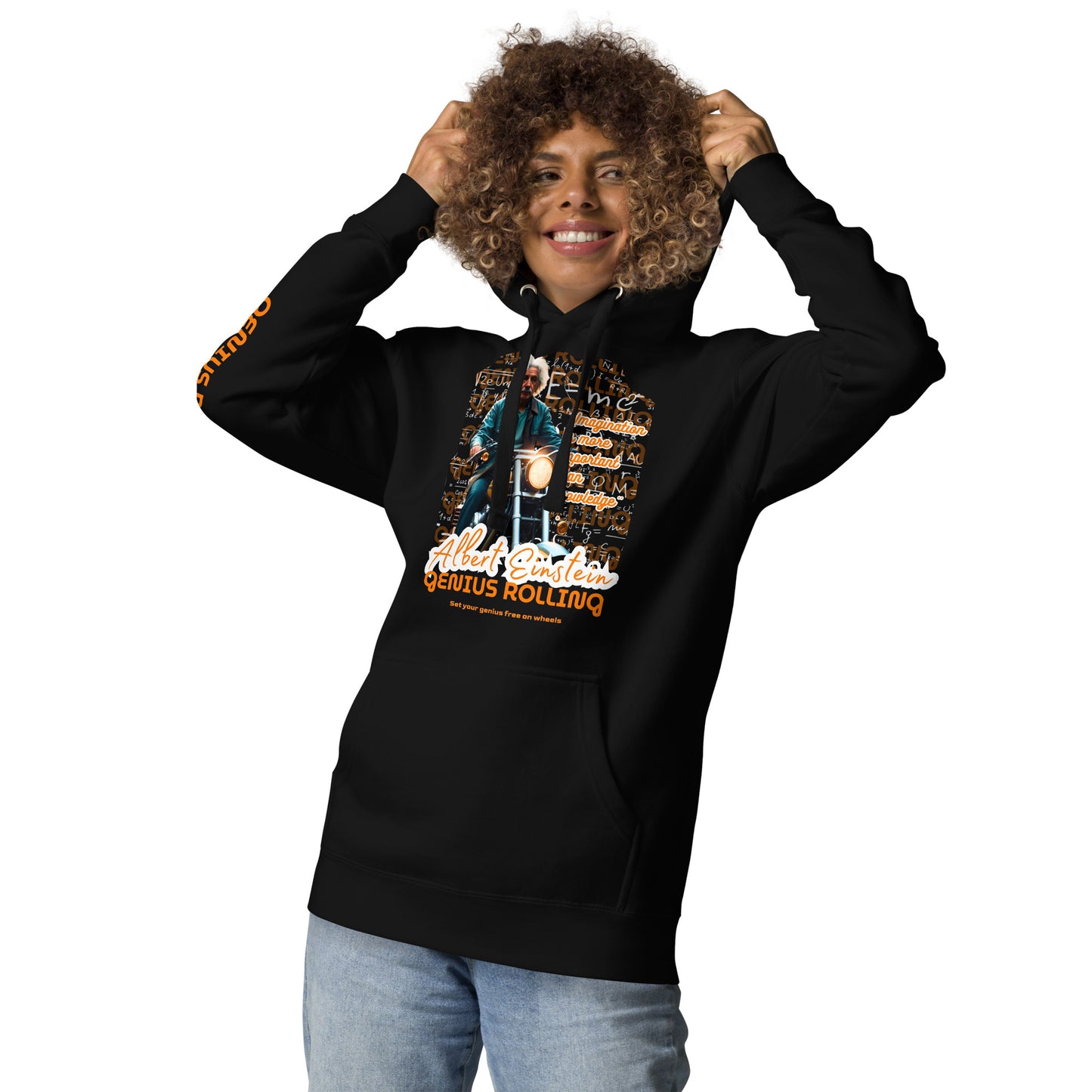 Sudadera con capucha unisex Albert Einstein