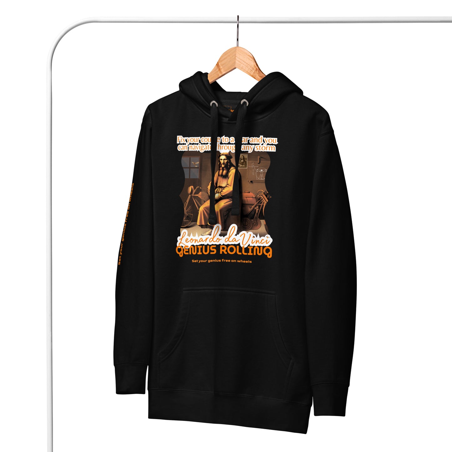 Sudadera con capucha unisex Leonardo da Vinci