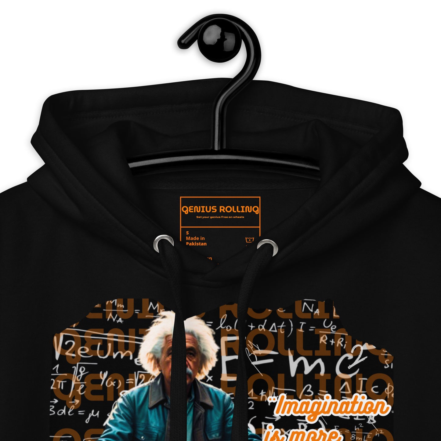 Sudadera con capucha unisex Albert Einstein