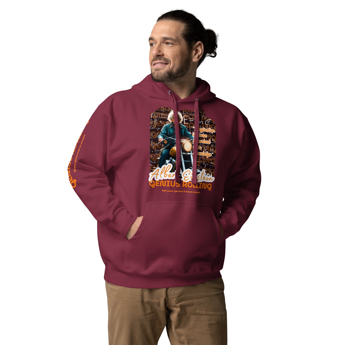 Sudadera con capucha unisex Albert Einstein