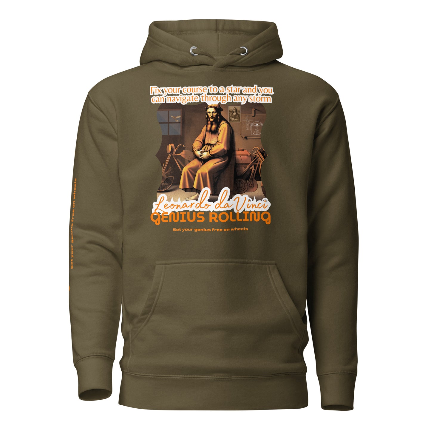 Sudadera con capucha unisex Leonardo da Vinci